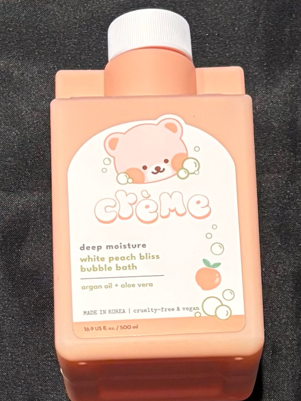 The Creme Shop Deep Moisture Bubble Bath - White Peach Bliss - NEW